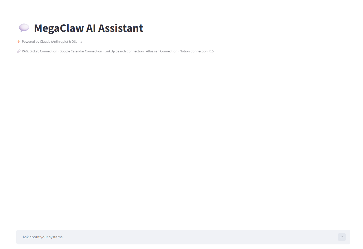 MegaClaw AI Assistant powered by Claude and Ollama